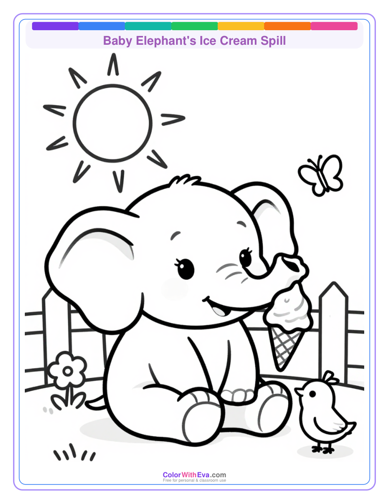 Baby Elephant's Ice Cream Spill thumbnail