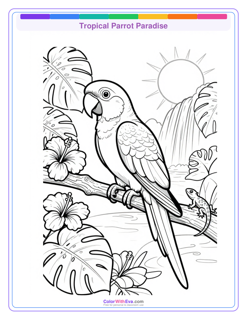 Tropical Parrot Paradise preview