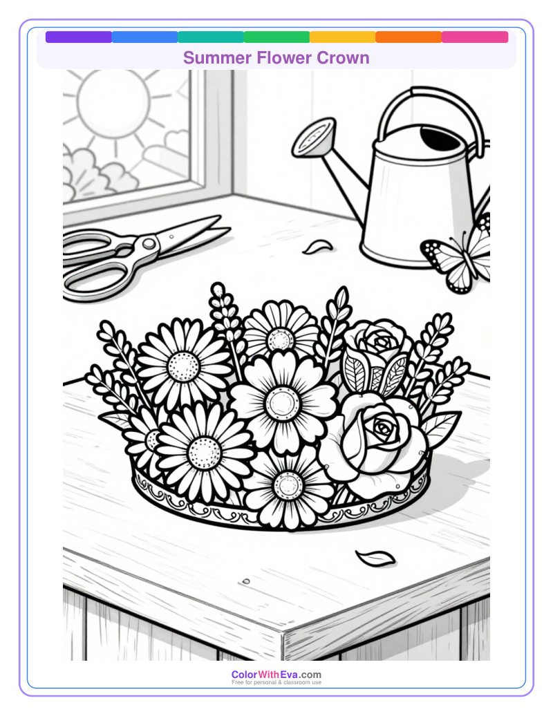 Summer Flower Crown preview