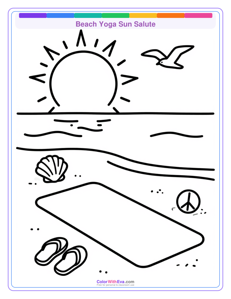 Beach Yoga Sun Salute preview