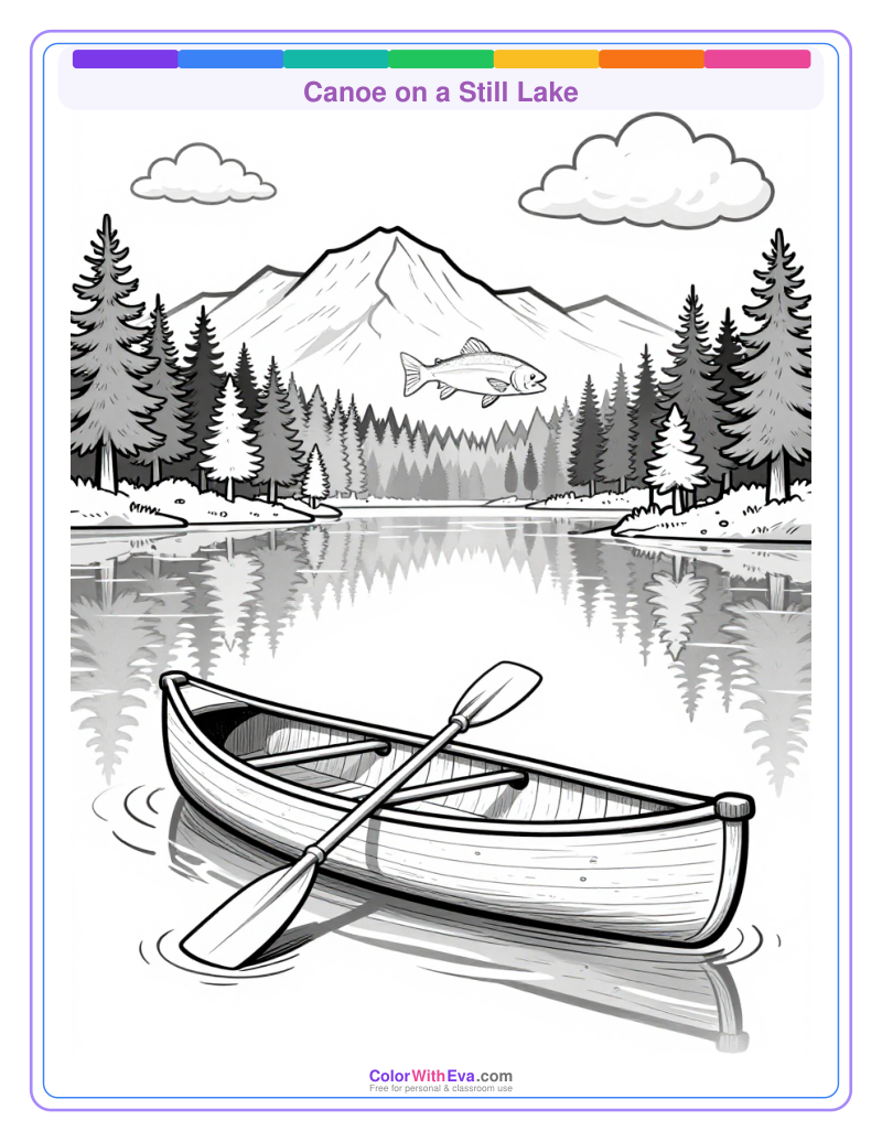 Canoe on a Still Lake preview