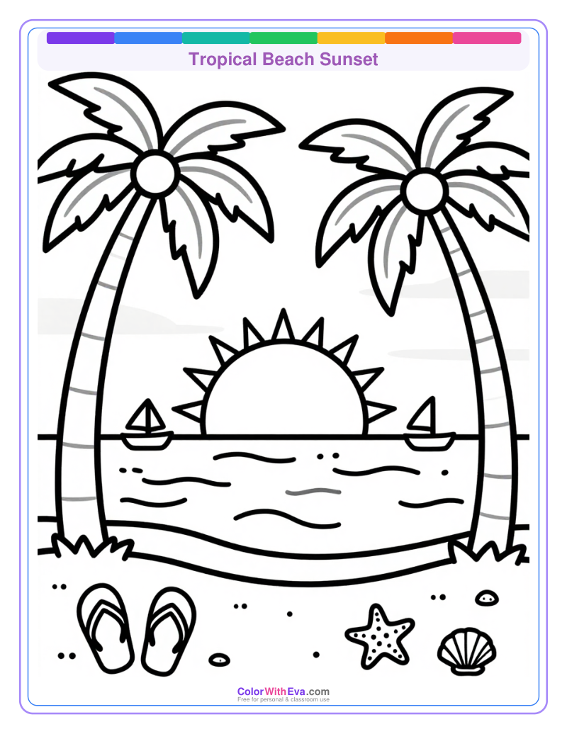 Tropical Beach Sunset preview
