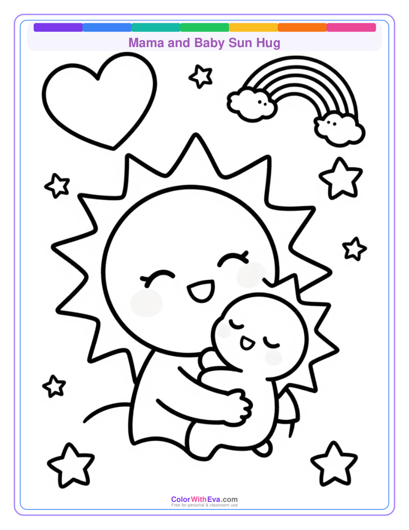 Mama and Baby Sun Hug thumbnail