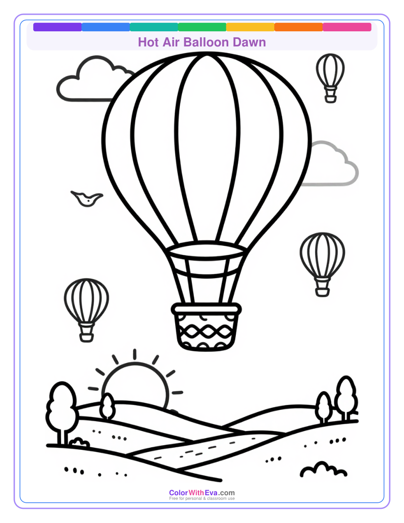 Hot Air Balloon Dawn preview