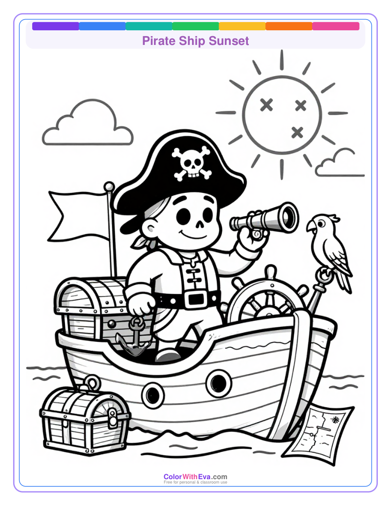 Pirate Ship Sunset thumbnail