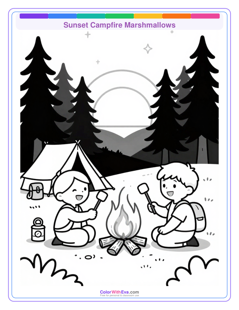 Sunset Campfire Marshmallows preview