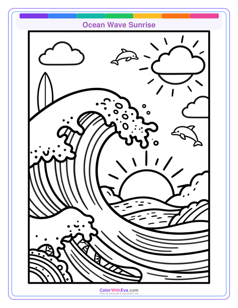 Ocean Wave Sunrise preview