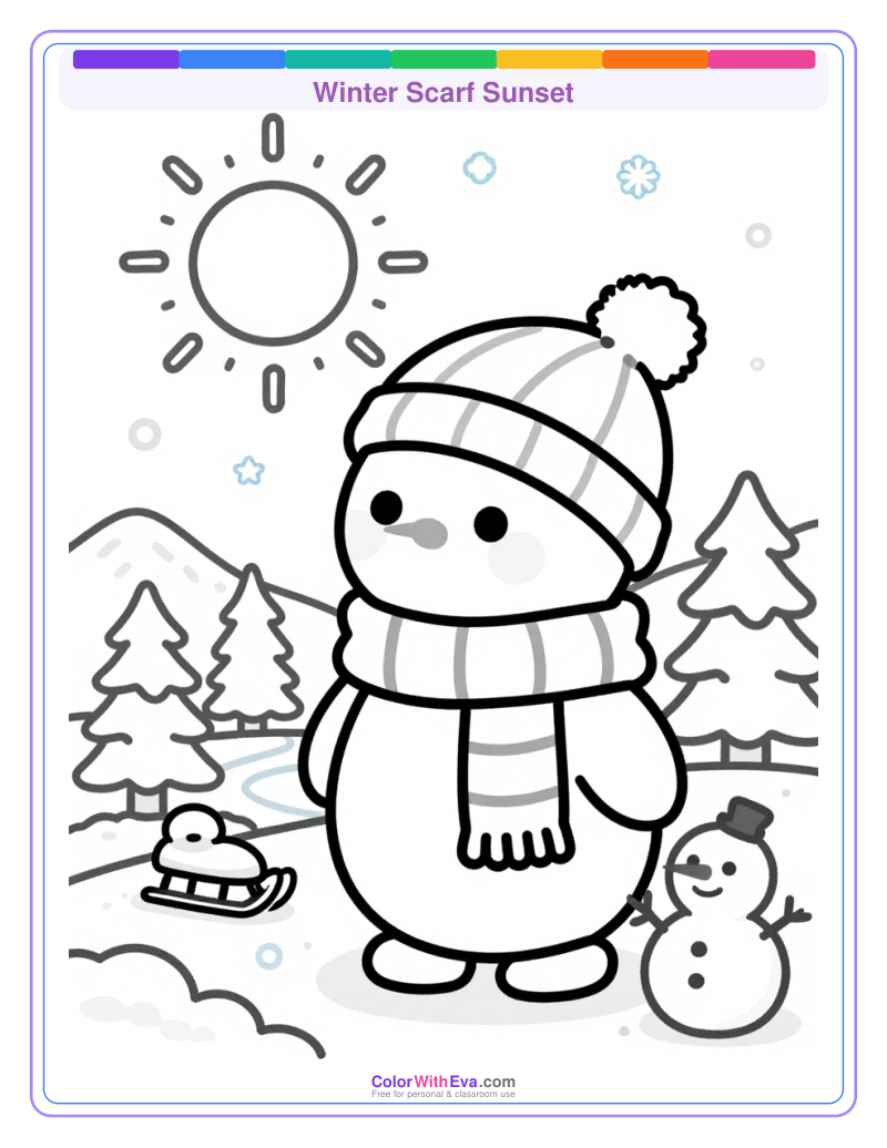 Winter Scarf Sunset thumbnail