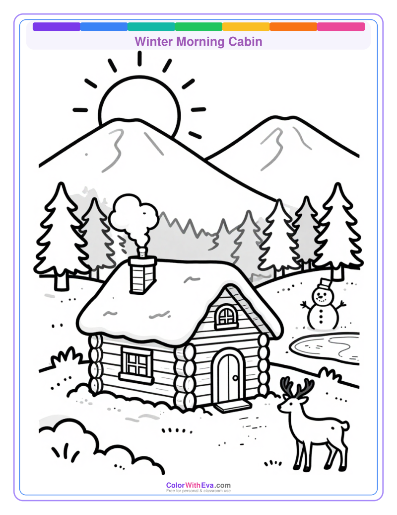 Winter Morning Cabin preview