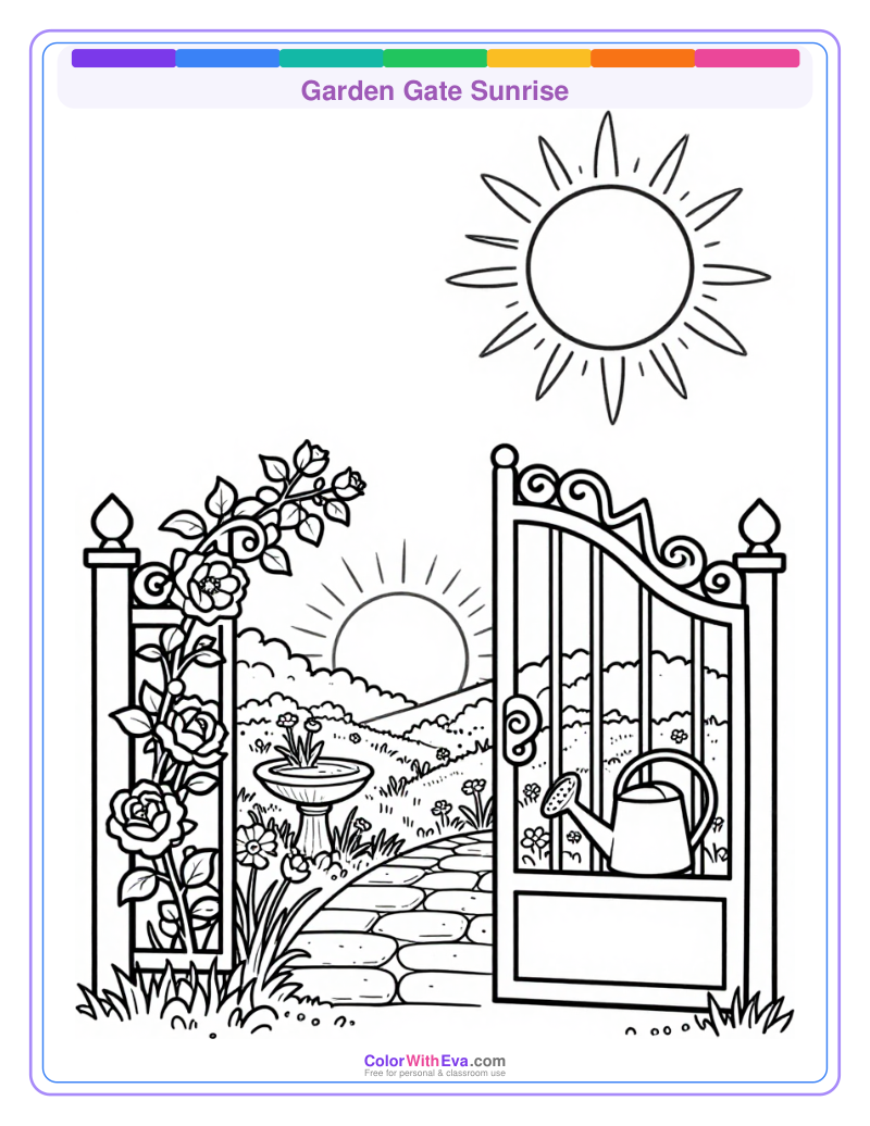 Garden Gate Sunrise preview