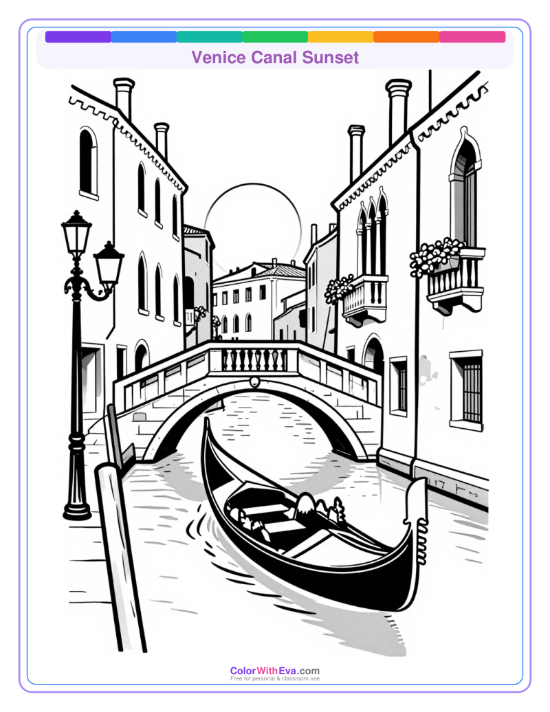 Venice Canal Sunset preview