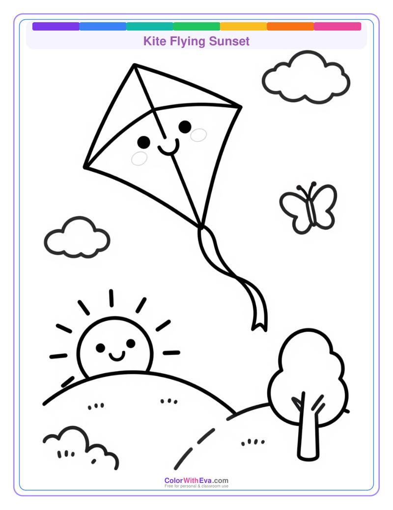 Kite Flying Sunset preview