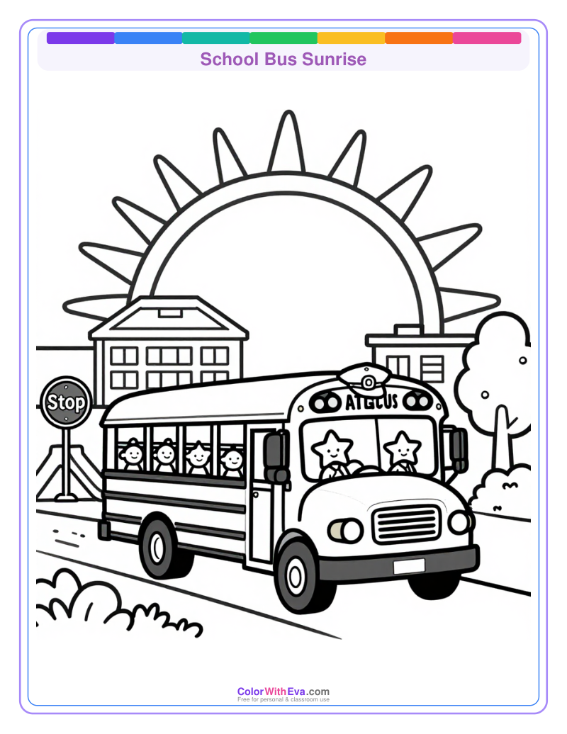School Bus Sunrise thumbnail