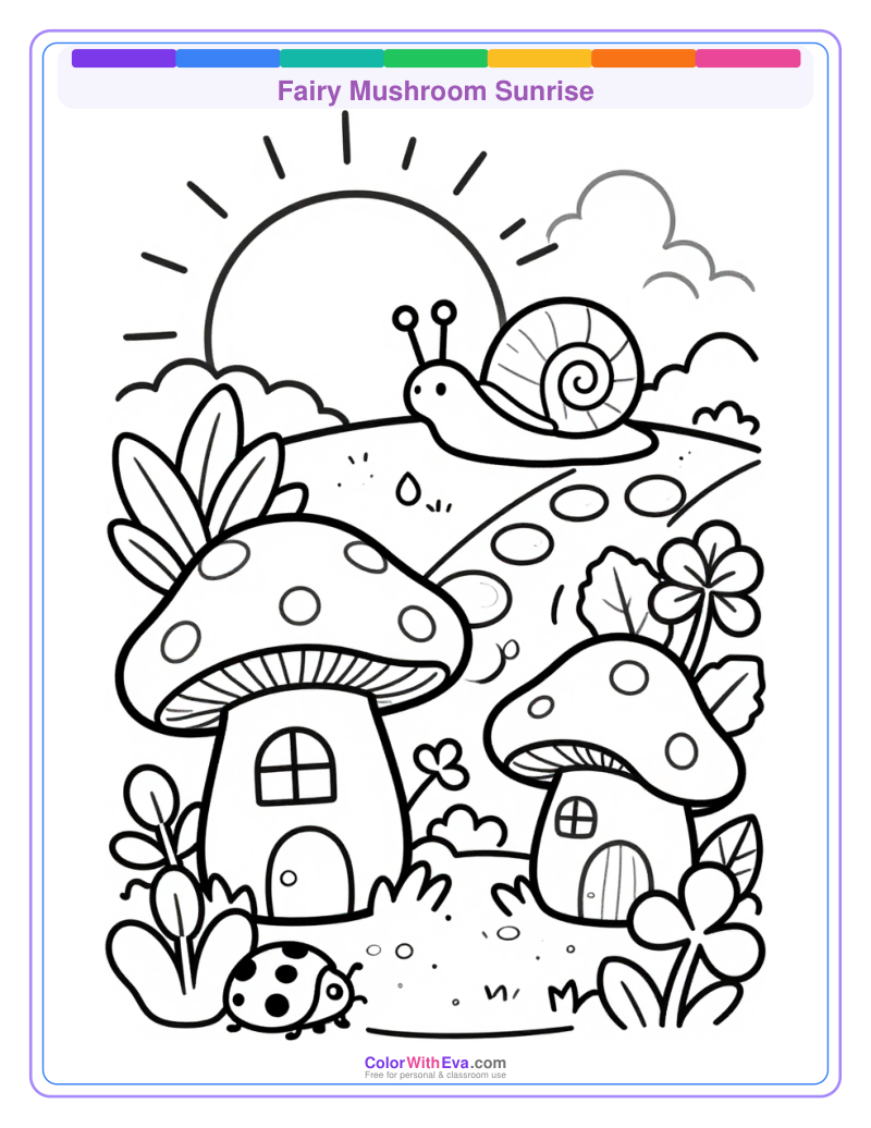 Fairy Mushroom Sunrise preview