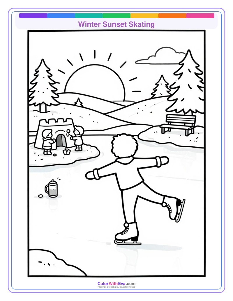 Winter Sunset Skating thumbnail