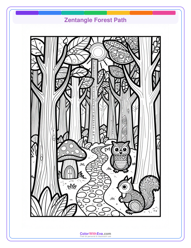 Zentangle Forest Path thumbnail
