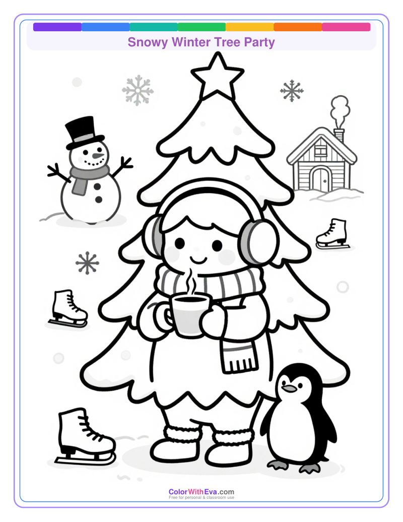Snowy Winter Tree Party thumbnail