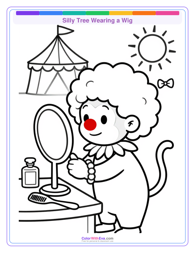 Silly Tree Wearing a Wig thumbnail