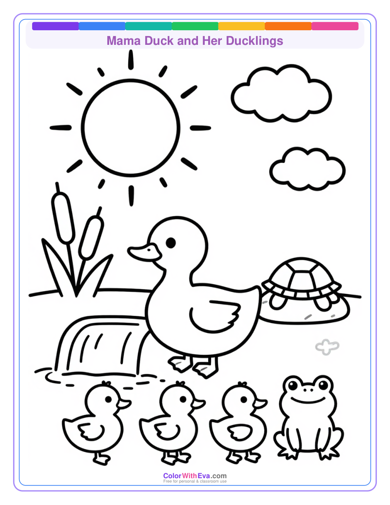 Mama Duck and Her Ducklings thumbnail