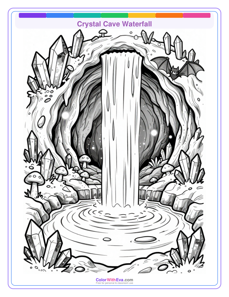 Crystal Cave Waterfall preview