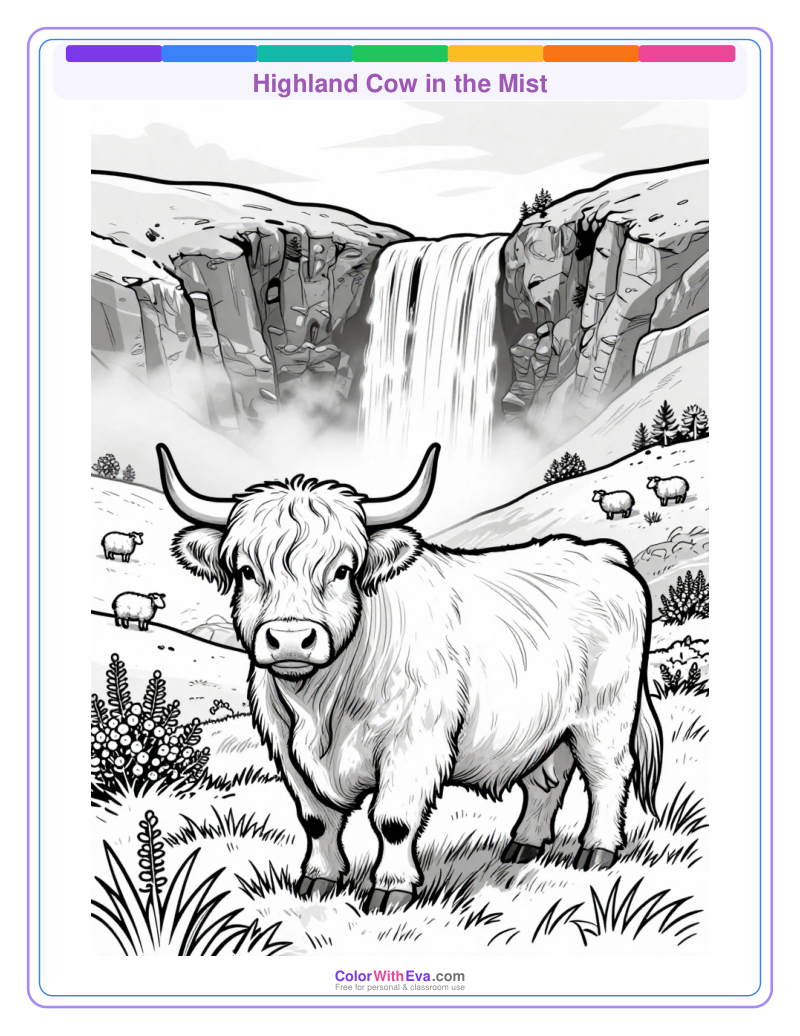 Highland Cow in the Mist preview