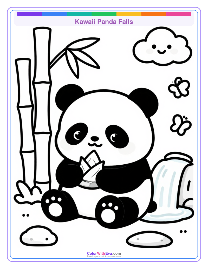 Kawaii Panda Falls preview