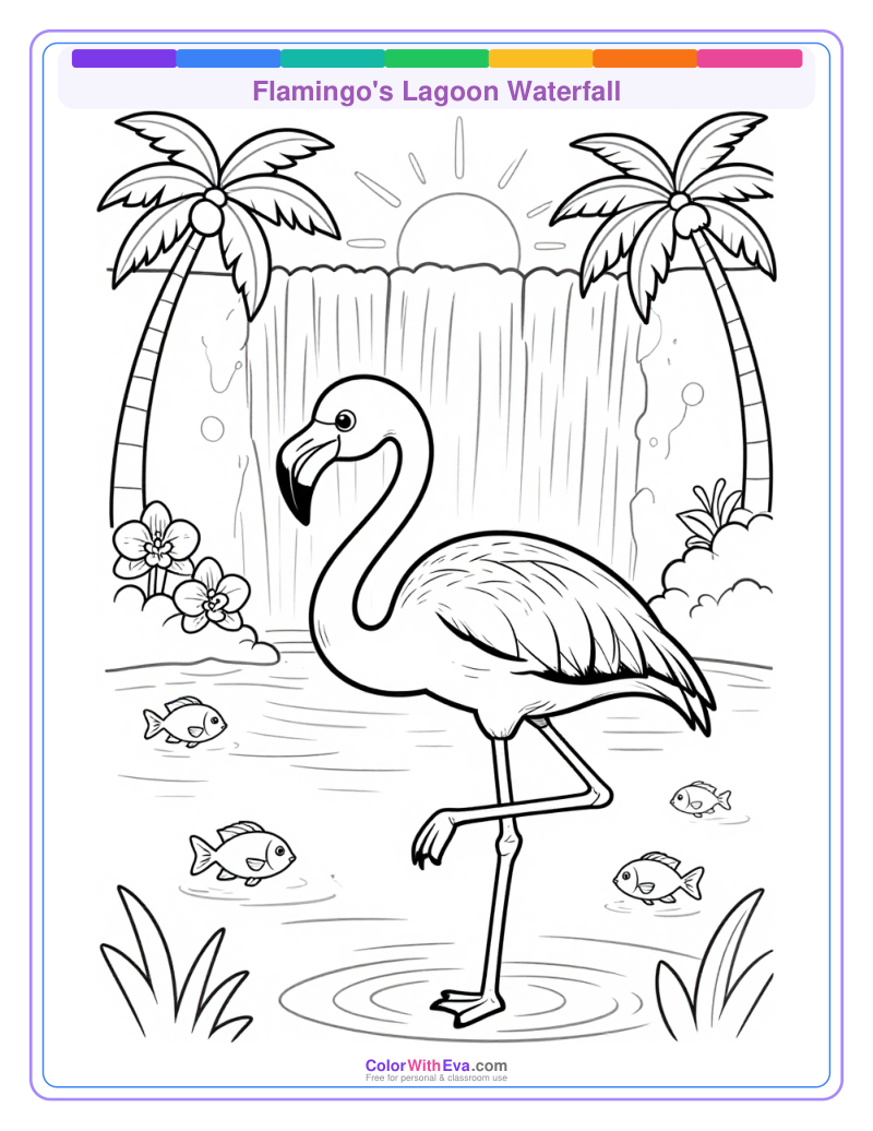 Flamingo's Lagoon Waterfall preview