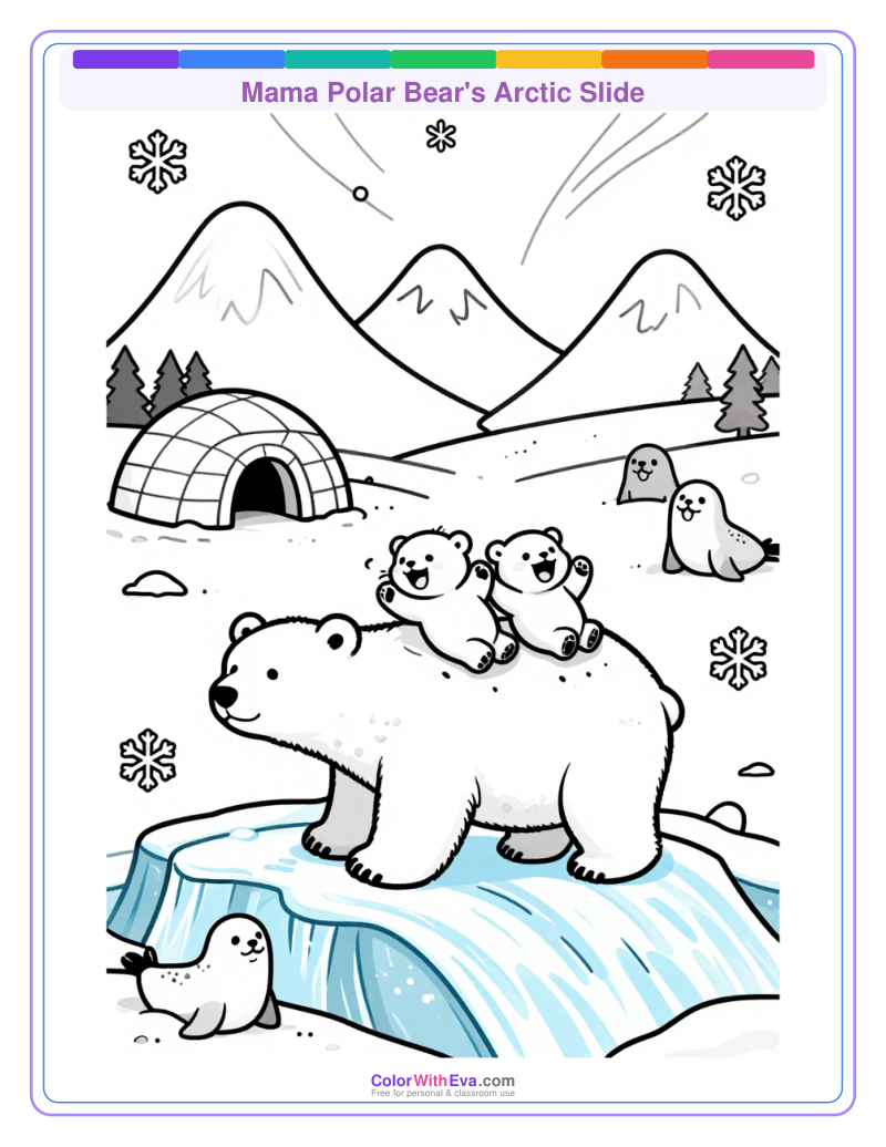 Mama Polar Bear's Arctic Slide thumbnail