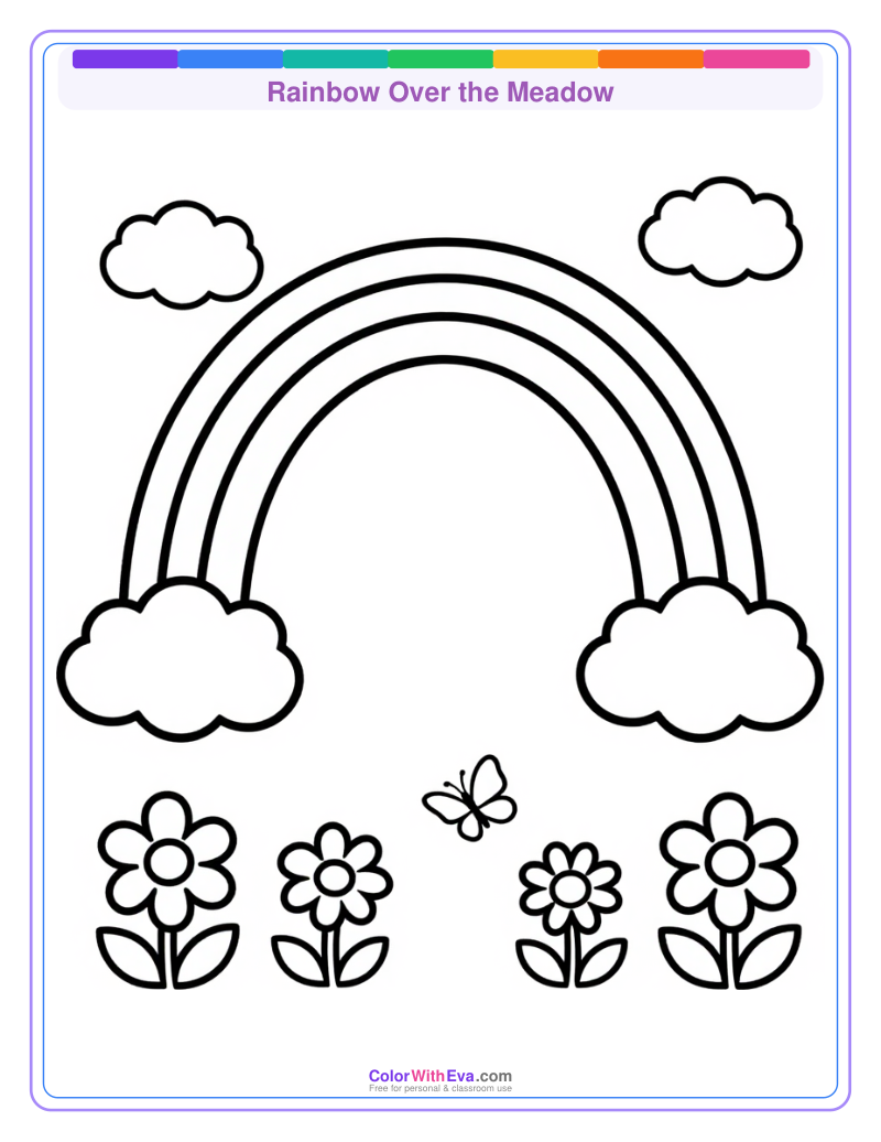 Rainbow Over the Meadow preview