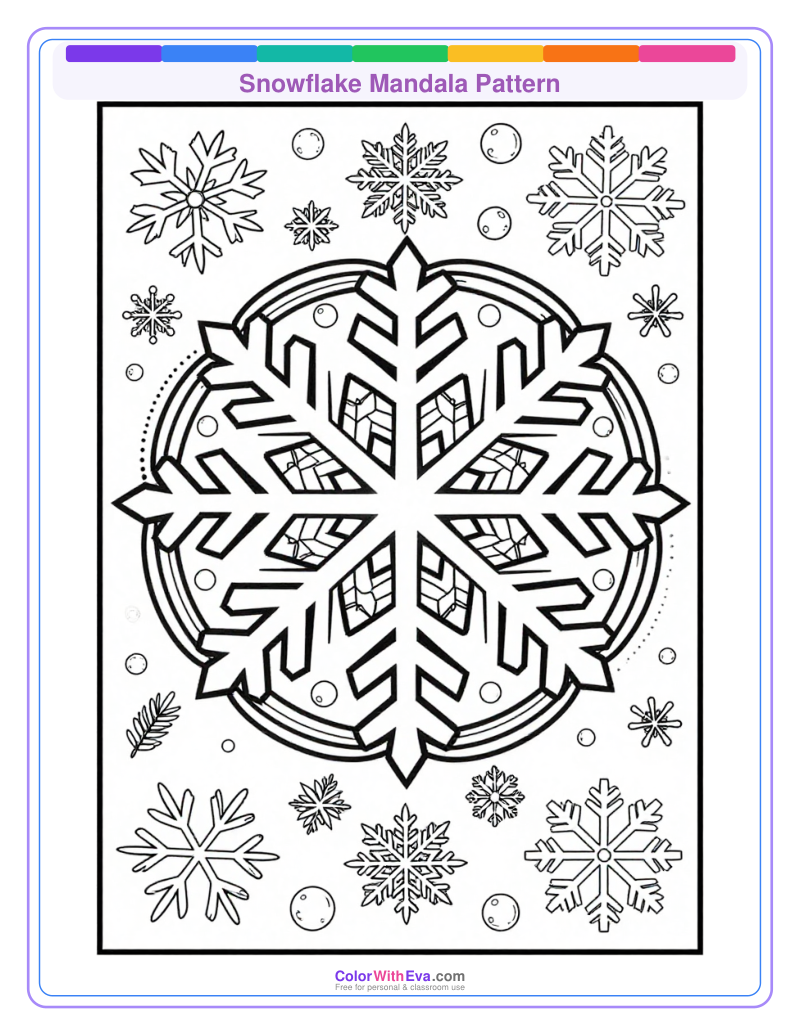 Snowflake Mandala Pattern thumbnail