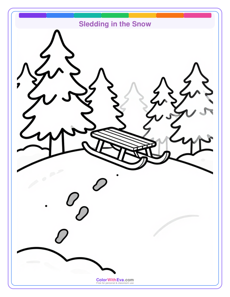 Sledding in the Snow preview