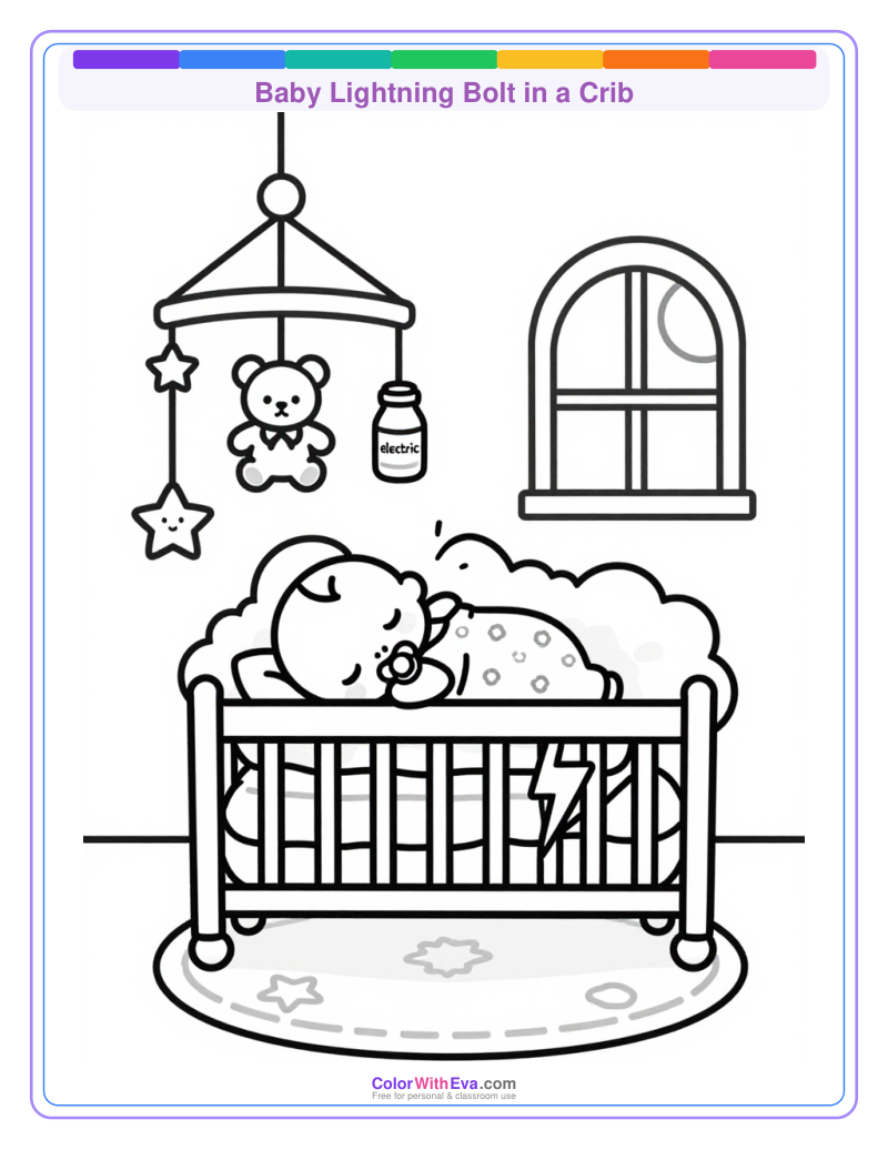 Baby Lightning Bolt in a Crib thumbnail