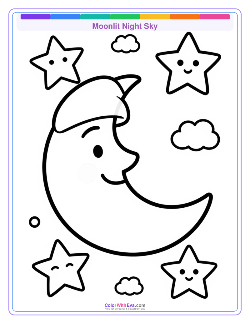 Moonlit Night Sky preview