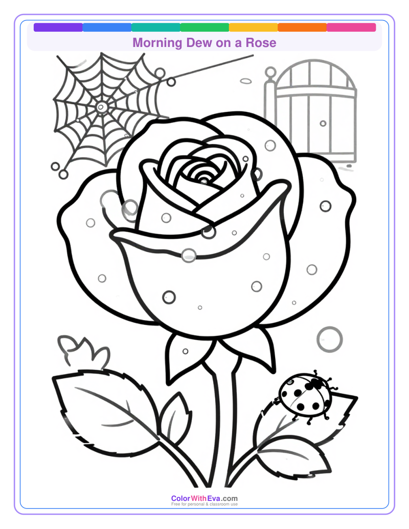 Morning Dew on a Rose preview