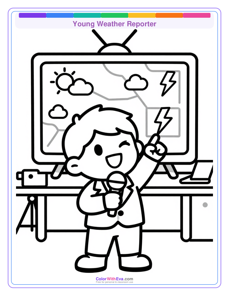 Young Weather Reporter preview