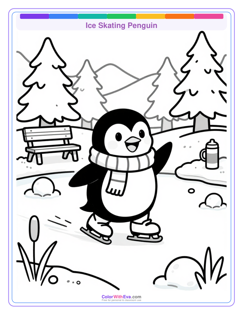 Ice Skating Penguin preview