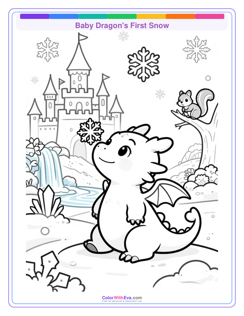 Baby Dragon's First Snow thumbnail