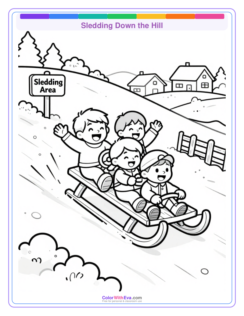 Sledding Down the Hill preview