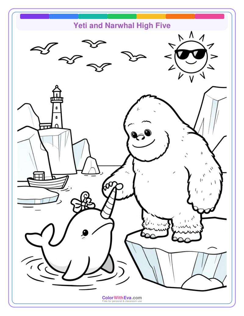 Yeti and Narwhal High Five thumbnail