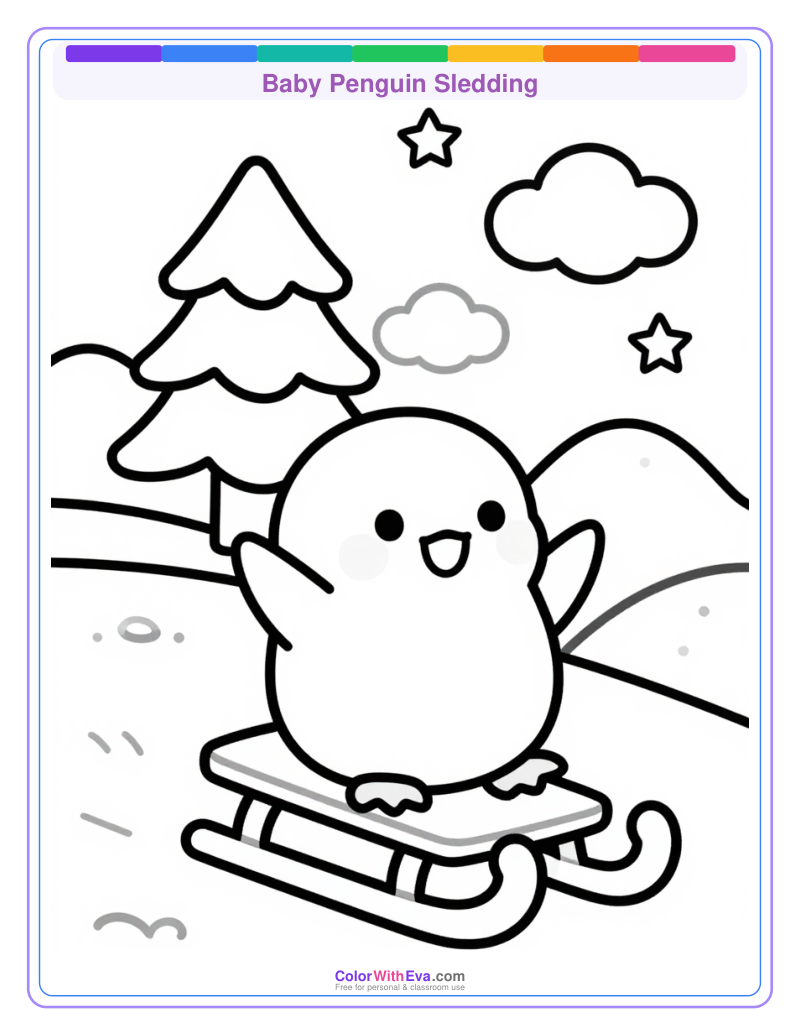 Baby Penguin Sledding thumbnail