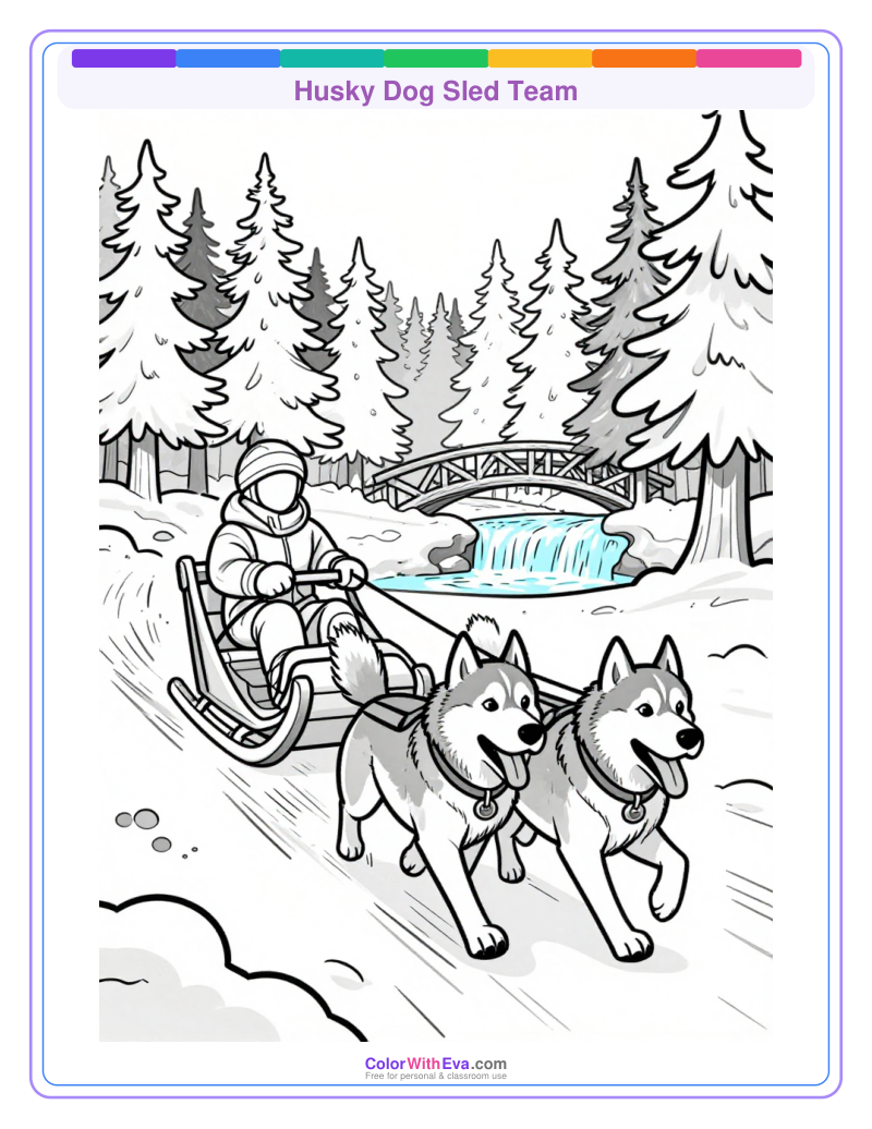 Husky Dog Sled Team preview