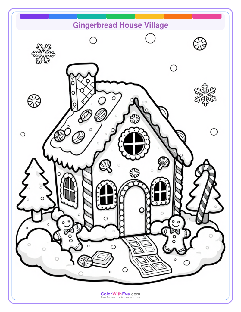 Gingerbread House Village preview