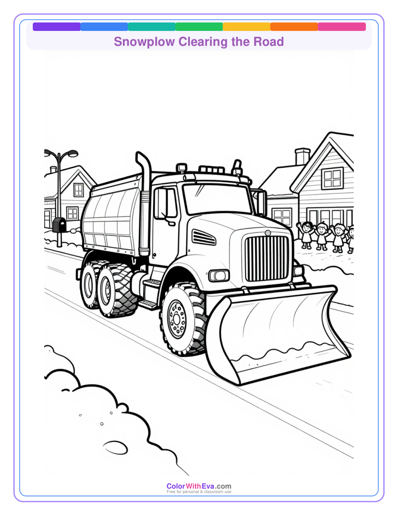 Snowplow Clearing the Road preview
