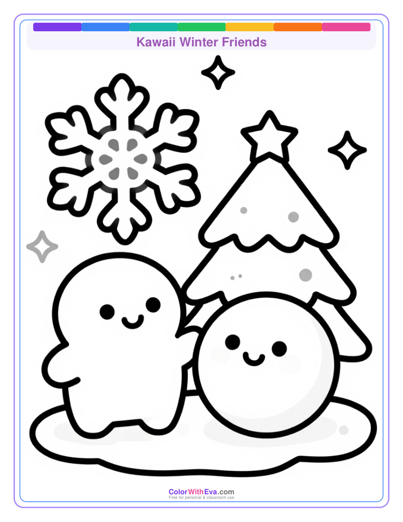 Kawaii Winter Friends preview