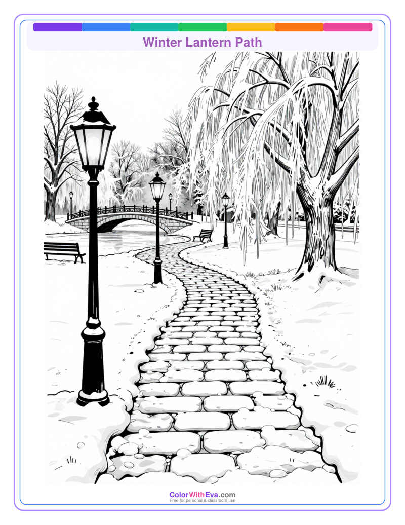 Winter Lantern Path preview