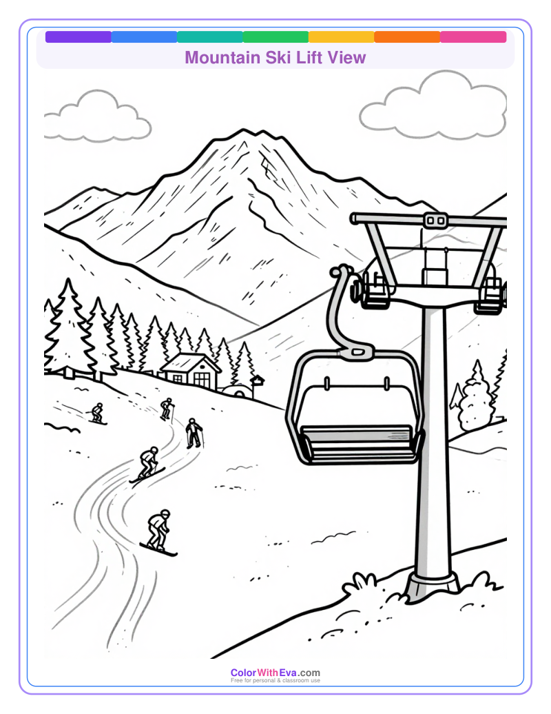 Mountain Ski Lift View preview