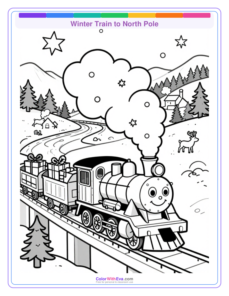 Winter Train to North Pole thumbnail