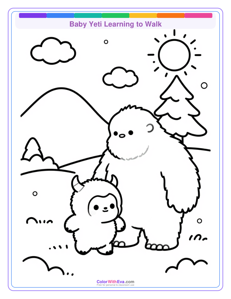 Baby Yeti Learning to Walk thumbnail