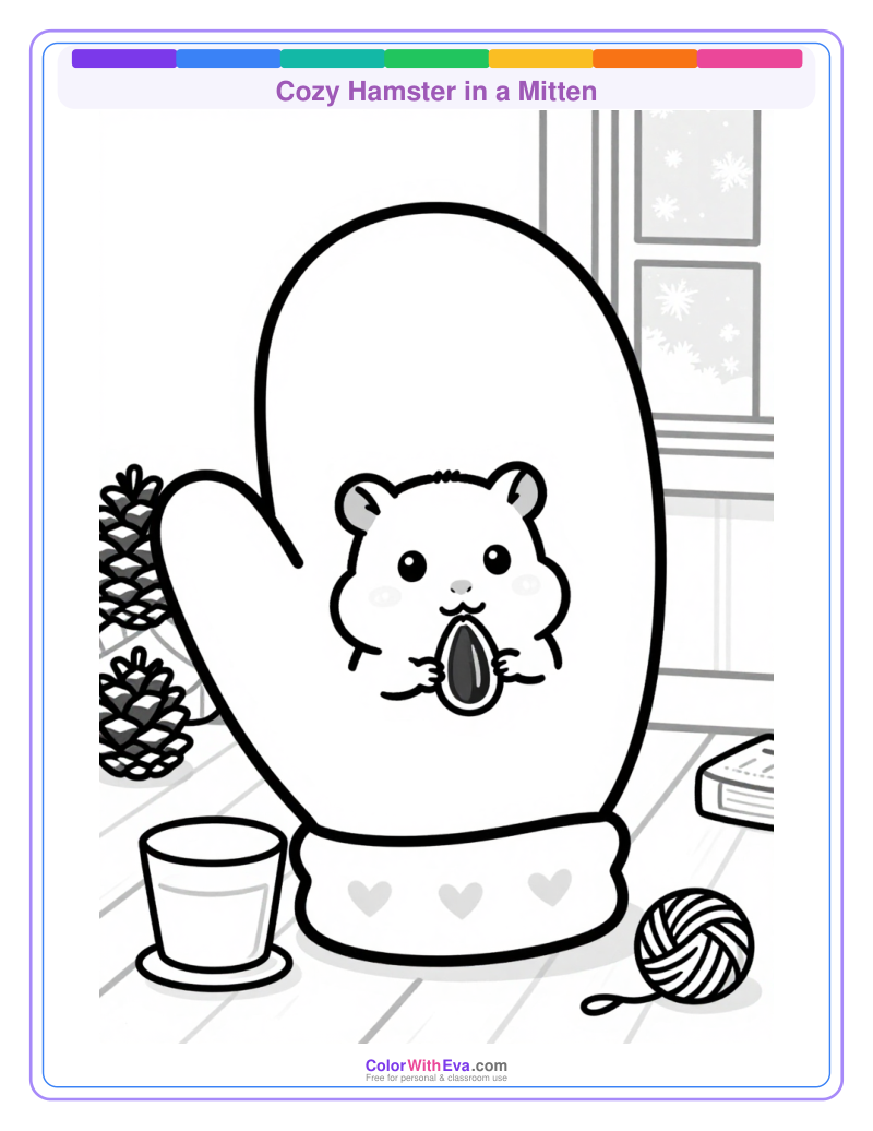 Cozy Hamster in a Mitten thumbnail