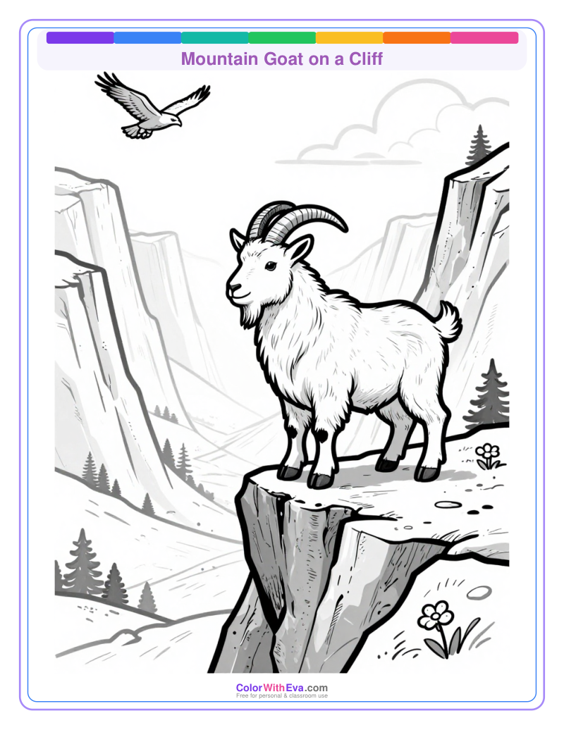 Mountain Goat on a Cliff preview